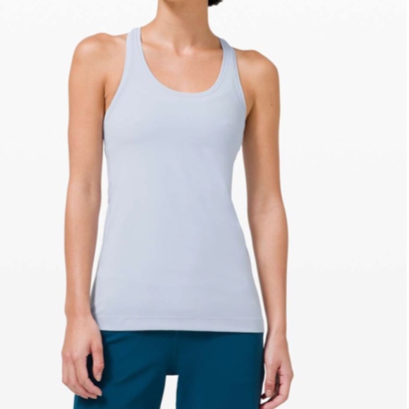Lululemon Cool Racerback II *Nulu Blue Linen? Size 8? - Picture 1 of 6
